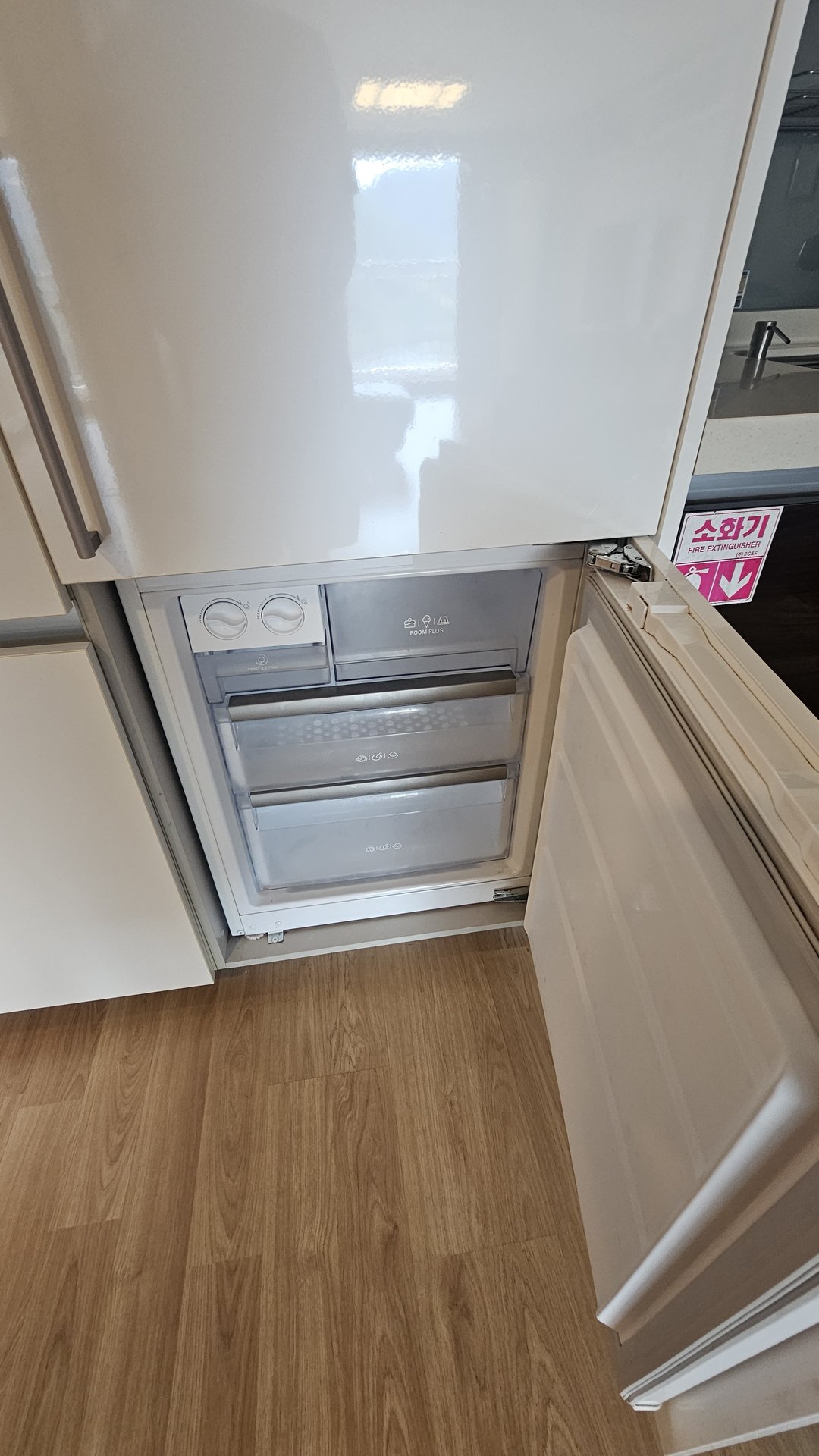 LG refrigerator exterior and kitchen corner inside Vivace Resort Royal Suite